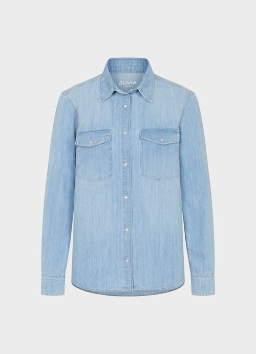 Regular Fit T-shirts Denim shirt light washed