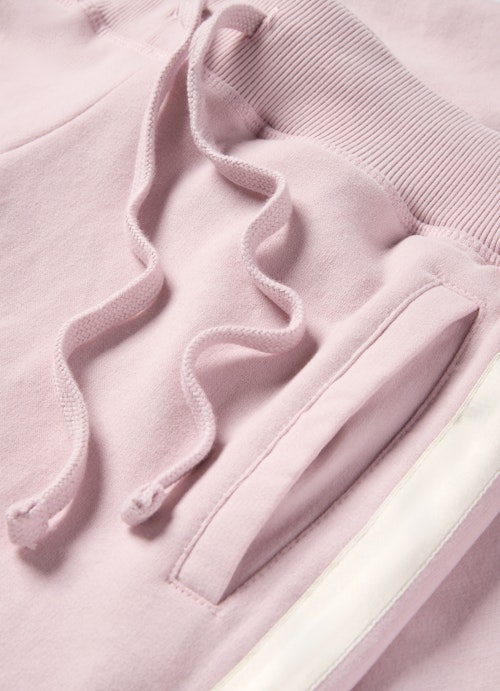 Casual Fit Pants Monaco Fleece Pants w. Satin Tape powder rose