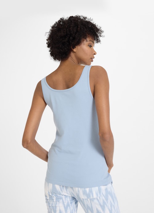 Slim Fit Tops Top cash.blue