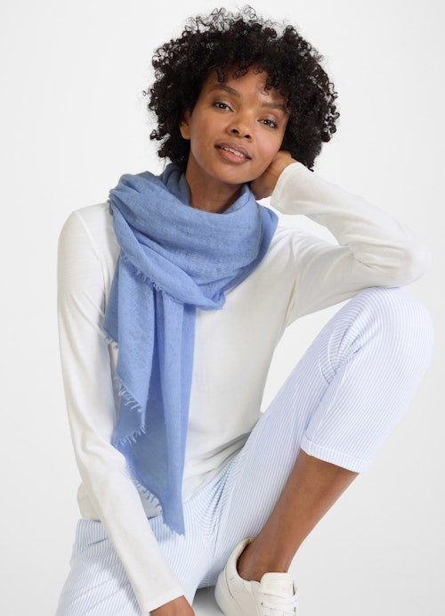 One Size Knitwear Cashmere scarf cash.blue