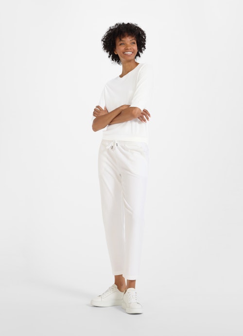 Regular Fit Sweaters Viscose stretch shirt white