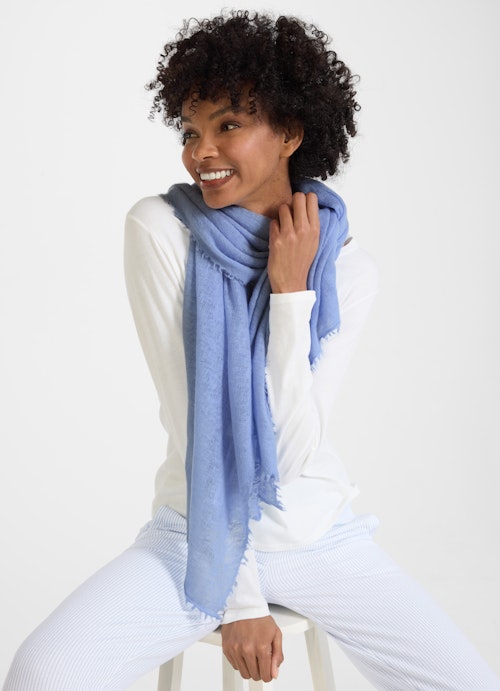 One Size Knitwear Cashmere scarf cash.blue