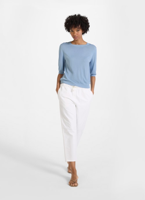 Regular Fit Sweaters Viscose stretch shirt cash.blue