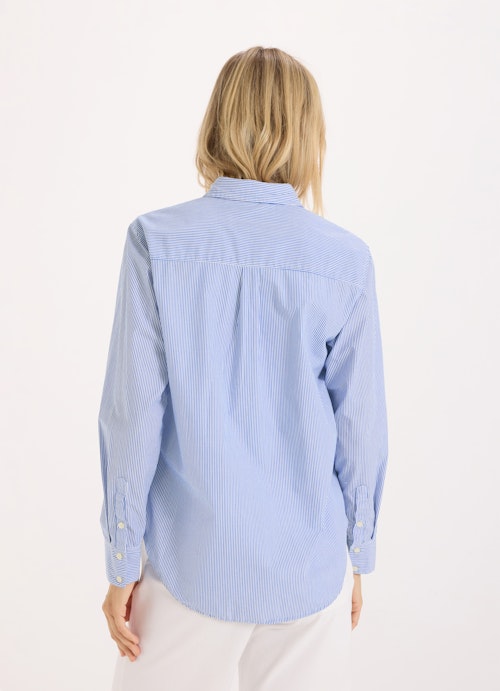 Regular Fit Sweatshirts Blouse deep blu -white