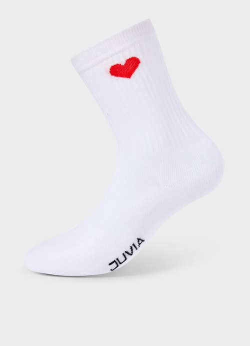One Size Accessoires Love Socks white