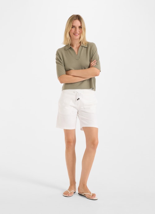 Casual Fit Knitwear Cashmere Blend - Polo dusty olive