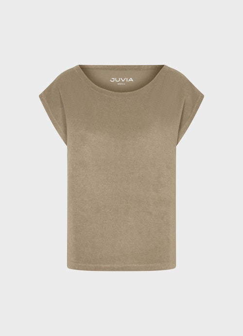 Regular Fit T-shirts Terry cloth - Boxy - T-shirt dusty olive