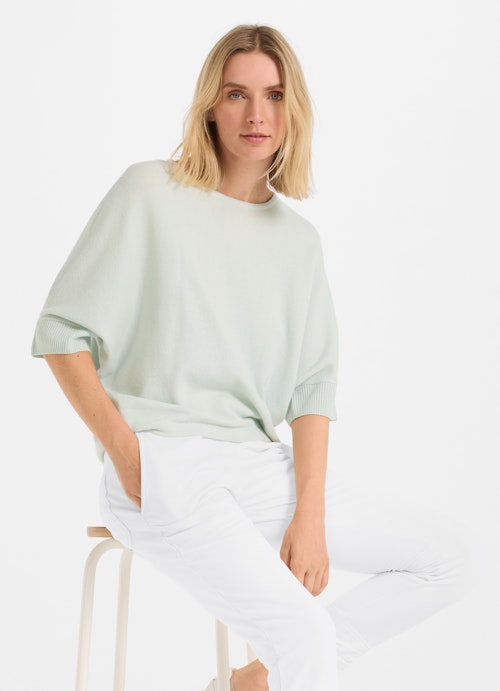 Casual Fit Knitwear Cashmere Blend - Sweater pastel green