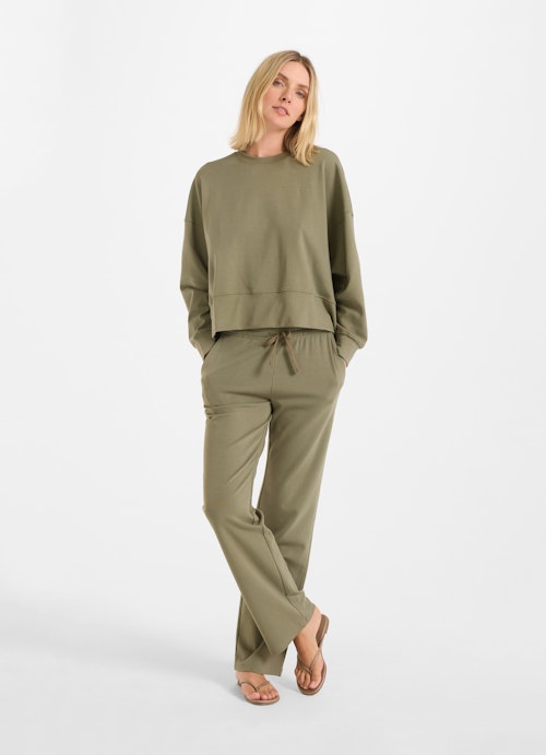 Loose Fit Sweaters sweatshirt grape leaf