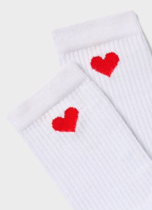 One Size Accessoires Love Socks white