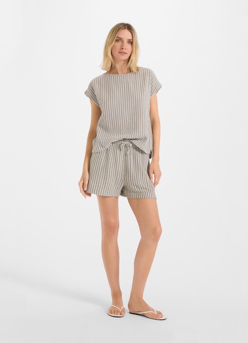 Regular Fit Shorts Muslin shorts dusty olive