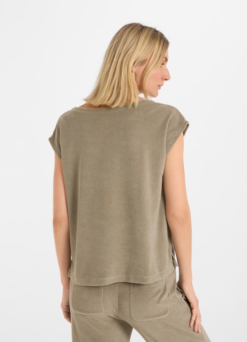 Regular Fit T-shirts Terry cloth - Boxy - T-shirt dusty olive