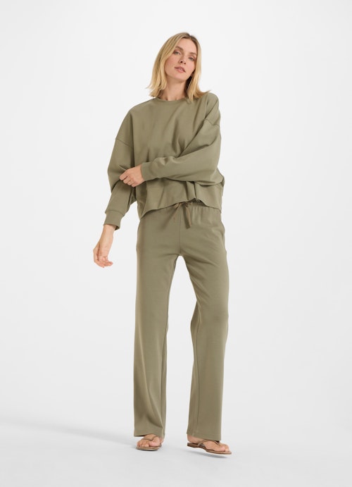 Boot Cut Pants Wide Leg Fit - Sweatpants grape leaf