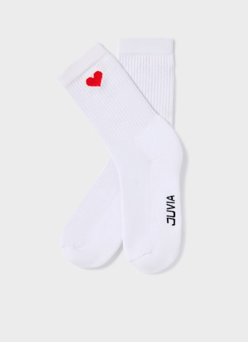 One Size Accessoires Love Socks white