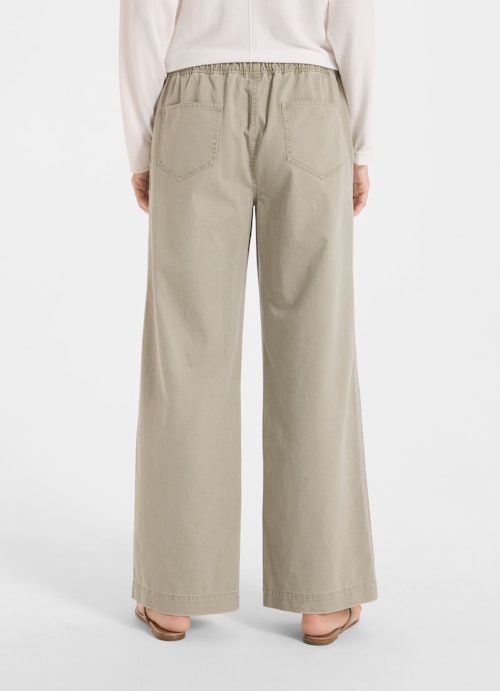 Wide Leg Pants Denim trousers silver sage