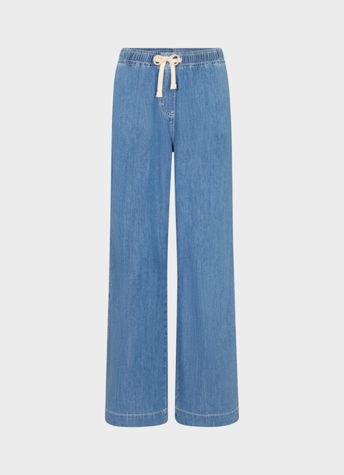 Wide Leg Pants Denim trousers dark washed