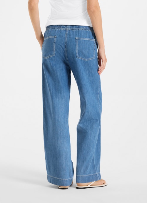 Wide Leg Pants Denim trousers dark washed