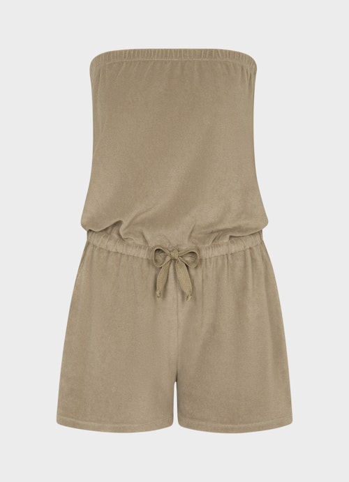 Short Length Jumpsuits Terrycloth jumpsuit dusty olive