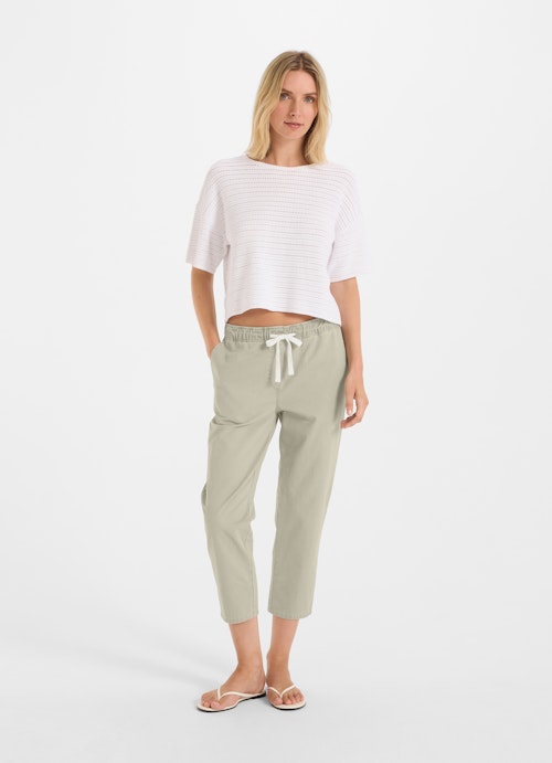 Casual Fit Pants Denim trousers silver sage