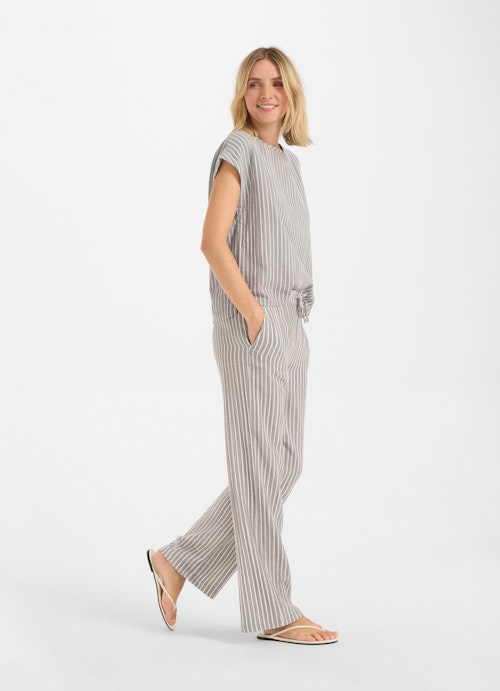 Wide Leg Pants Muslin trousers dusty olive