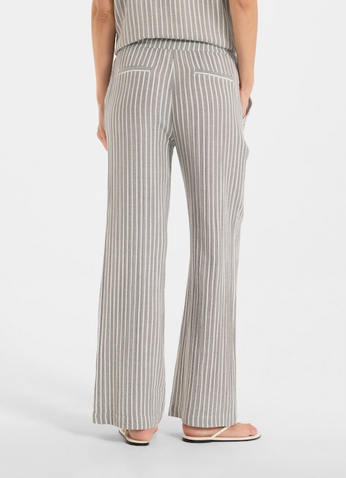 Wide Leg Pants Muslin trousers dusty olive