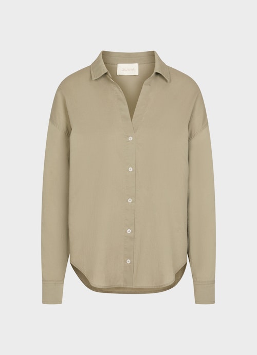 Loose Fit T-shirts Lyocell - Shirt dusty olive