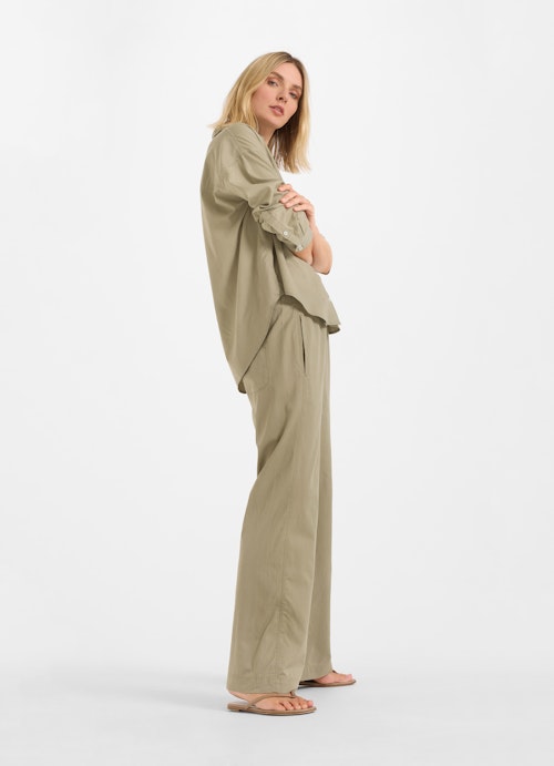 Wide Leg Pants Lyocell trousers dusty olive