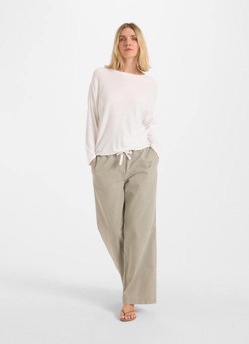 Wide Leg Pants Denim trousers silver sage