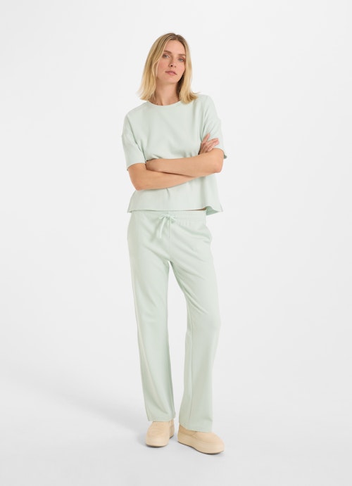 Boot Cut Pants Wide Leg Fit - Sweatpants pastel green