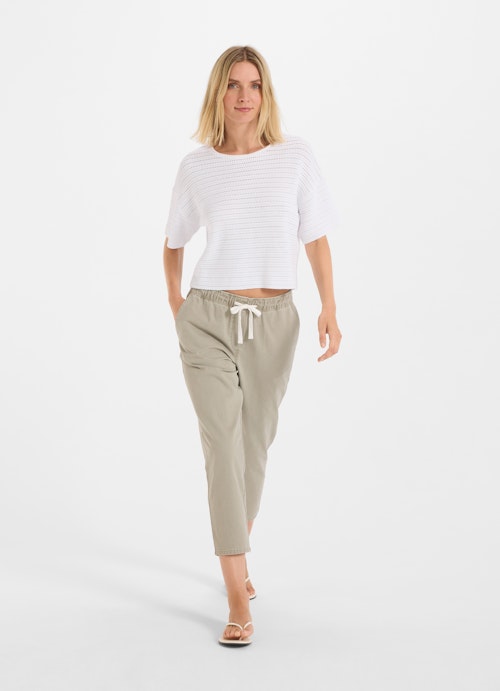 Casual Fit Sweaters Crochet Sweater white