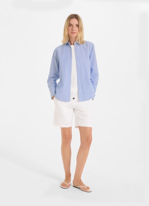 Regular Fit Sweatshirts Blouse deep blu -white