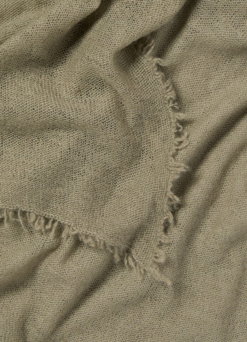 One Size Knitwear Cashmere scarf dusty olive