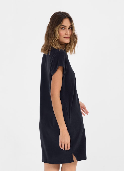 Courte longueur Robes robe en tissu éponge navy