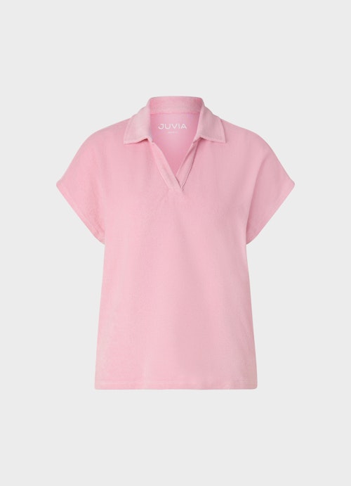 Coupe Regular Fit T-shirts polo en tissu éponge tea rose