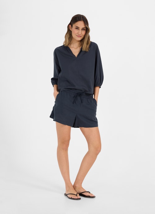 Oversized Fit Blusen Lyocell - Bluse navy