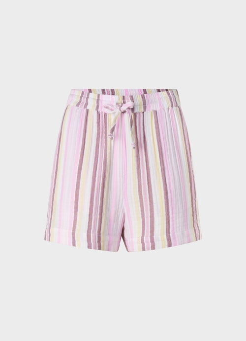 Coupe Regular Fit Short shorts en mousseline multicolor