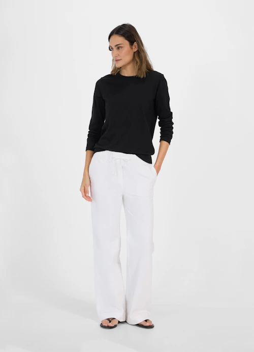 Casual Fit Longsleeves Longsleeve black