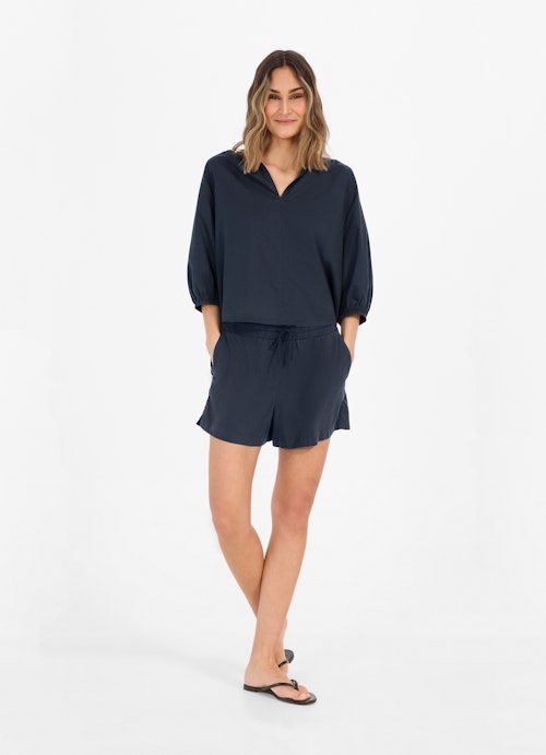 Regular Fit Shorts Lyocell - Shorts navy