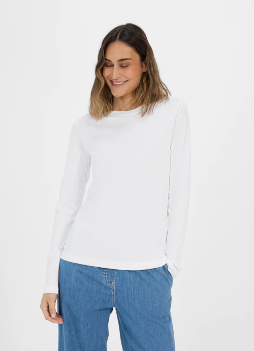 Casual Fit Longsleeves Longsleeve white