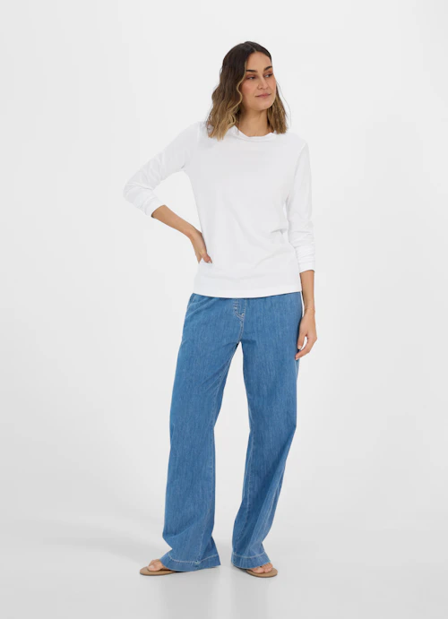 Casual Fit Longsleeves Longsleeve white