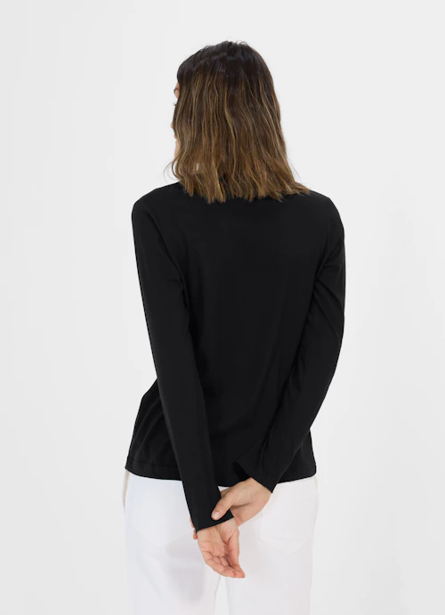 Casual Fit Longsleeves Longsleeve black