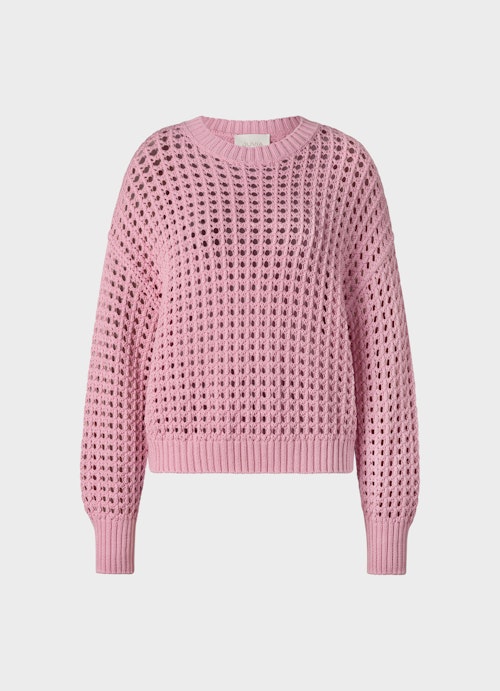 Coupe Casual Fit Maille pull en maille ajourée tea rose
