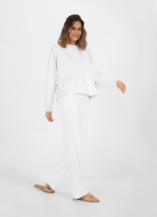 Boot Cut Sweatpants Wide Leg Fit - Sweatpants white