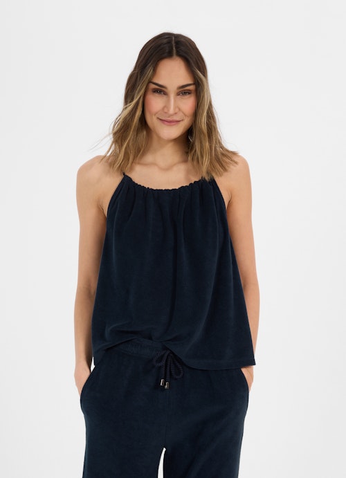 Casual Fit Tops Terry cloth - Top navy