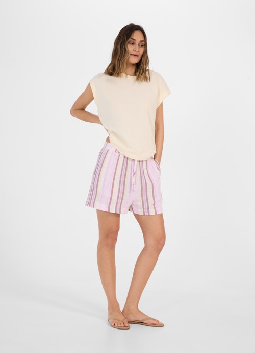 Coupe Regular Fit Short shorts en mousseline multicolor