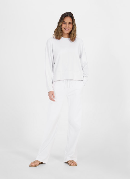 Boot Cut Sweatpants Wide Leg Fit - Sweatpants white