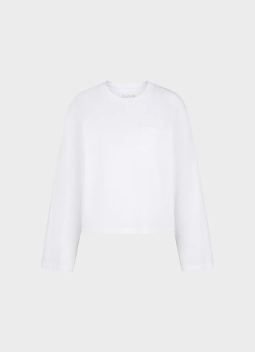 Boxy Fit Longsleeves Longlseeve white