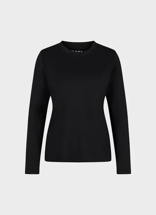 Casual Fit Longsleeves Longsleeve black