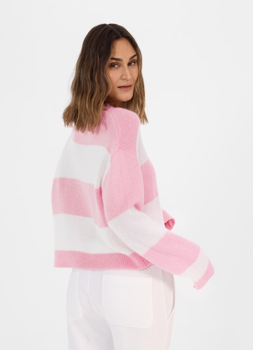 Coupe oversize Maille pull en maille tea rose