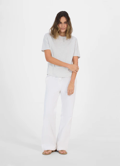 Boxy Fit T-shirts T-Shirt grey melange